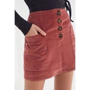 Urban Outfitters BDG Velour Mini Skirt Size XS